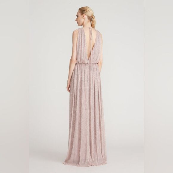 NWT Halston Adler Shimmer Jersey Gown SZ 4 - Picture 6 of 16